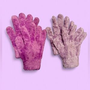 Jumping Beans Purple & Lavender Fuzzy Kids Gloves
